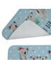 Mr. & Mrs. Panda Badematte Koala Familie zwei mit Spruch in Blau Pastell