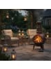 relaxdays Terrassenofen in Bronze - (B)46x (H)86 x (T)38 cm