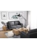 Beliani 2-Sitzer Sofa LOKKA in Grau/Braun - (W) 150 x (H) 85 x (L) 83 cm