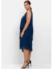 sheego Cocktailkleid in blau