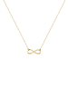 Elli DIAMONDS  Halskette 925 Sterling Silber Infinity in Gold