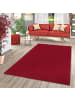 Snapstyle Luxus Hochflor Shaggy Teppich Velvet in Weinrot