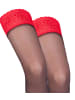 Trasparenze Halterlose Strümpfe ROSY colorata in black.rot