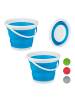 relaxdays 2x Falteimer in Blau - 10 l