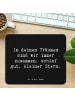 Mr. & Mrs. Panda Mauspad Spruch Alleine schlafen lernen mit Spruch in Schwarz