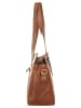 SPIKES & SPARROW Schultertasche echt Leder in cognac