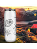 Mr. & Mrs. Panda Wasserflasche Sonnengruß Design ohne Spruch in Weiß