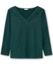 sheego by Joe Browns Langarmshirt in tiefgrün