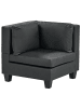 Beliani 4-tlg 3-Sitzer Sofa UNSTAD in Schwarz