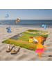 Mr. & Mrs. Panda Duschtuch Hase Igel Design mit Spruch in Gelb Pastell