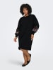ONLY Carmakoma Sweatshirt-Kleid in Black