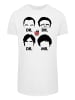 F4NT4STIC Long Cut T-Shirt Big Bang Theory TV Serie Doctors And Mr in weiß