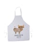 Mr. & Mrs. Panda Schürze Sternzeichen Stier mit Spruch in Weiß