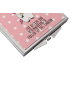 Mr. & Mrs. Panda Kosmetikspiegel Einhorn Woodstock mit Spruch in Rot Pastell