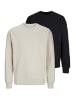 Jack & Jones Sweatshirt Star in Schwarz / creme