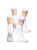 Occulto 2er Pack Rennradsocken Eddy in Apricot-Weiß