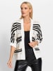 Heine Cardigan in ecru-schwarz-gemustert