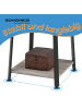 VASAGLE Garderobenständer Barnet in Greige-Schwarz - (B)43 x (H)180 x (T)43 cm