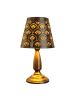 näve LED Solartischleuchte "ELSA" in bronze - (L)16,5cm x (B)16,5cm x (H)30,8cm