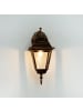 Licht-Erlebnisse Außen Wandlampe (B)15 x (H)34.5 cm in Schwarz Kupfer