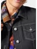 GOLDNER Kurzgröße:  Zeitlose Jeansjacke mit tollen Details in schwarz