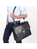 FEYNSINN Leder-Aktentasche 15" echt Leder Aktentasche 15 Zoll Laptop Fach schwarz in schwarz