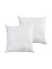 Beliani 2-tlg Dekokissen ECHIUM in Weiß