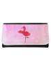 Mr. & Mrs. Panda Damen Portemonnaie Flamingo Yoga ohne Spruch in Aquarell Pink