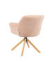 DUBI Möbel 2er-Set: Drehstuhl Mika-Nea in Rosa - (B)65 x (H)81 x  (T)66 cm