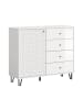 ebuy24 Sideboard Prisma Weiß 110 x 40 cm