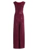 Vera Mont Jumpsuit im Glitzer-Look in Rot/Grau