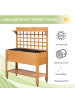 Outsunny Pflanztisch 105L x 40B x 135H cm Braun