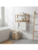 relaxdays Wandregal in Natur - (B)60 x (H)40 x (T)23,5 cm