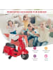 HOMCOM Vespa Elektromotorrad Kinder 1,5-3 Jahre Rot