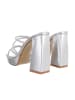 Ital-Design High-Heel Sandalette in Silber