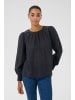 Kaffe Langarm-Bluse KAroca in Black Deep