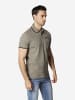 KOROSHI Normal fancy basic nautical polo in khaki