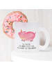 Mr. & Mrs. Panda Teeglas Einhorn Schwein mit Spruch in Transparent