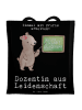 Mr. & Mrs. Panda Shopper Dozentin Leidenschaft mit Spruch in Schwarz