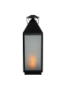 näve LED Dekoleuchte Laterne "DORIS" in schwarz - (L)19,5cm x (B)19,5cm x (H)60cm