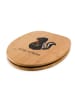 Mr. & Mrs. Panda Toilettendeckel Stinktier Blume mit Spruch in Braun