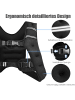 COSTWAY Gewichtsweste Trainingsweste mit Reflexstreifen in Schwarz