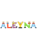 Playshoes Deko-Buchstaben "ALEYNA" in bunt