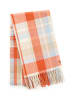 Camel Active Gewebter Schal mit Karomuster in Orange