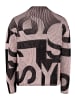 Betty Barclay Grobstrick-Pullover mit Jacquard in Patch Black/Rosé