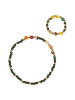 usha FESTIVAL Women Jewelry Set With Bracelet And Ring in Emerald Multicolor