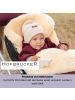 Hofbrucker Lammfell-Fußsack Putzi für Kinderwagen und Buggy in Tannengrün