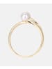 Diamant L'éternel Ring aus 375 Gelbgold mit Perle