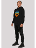F4NT4STIC Hoodie Alien Sonnenuntergang Retro in schwarz