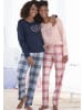 VIVANCE DREAMS Pyjama in blau-rosa